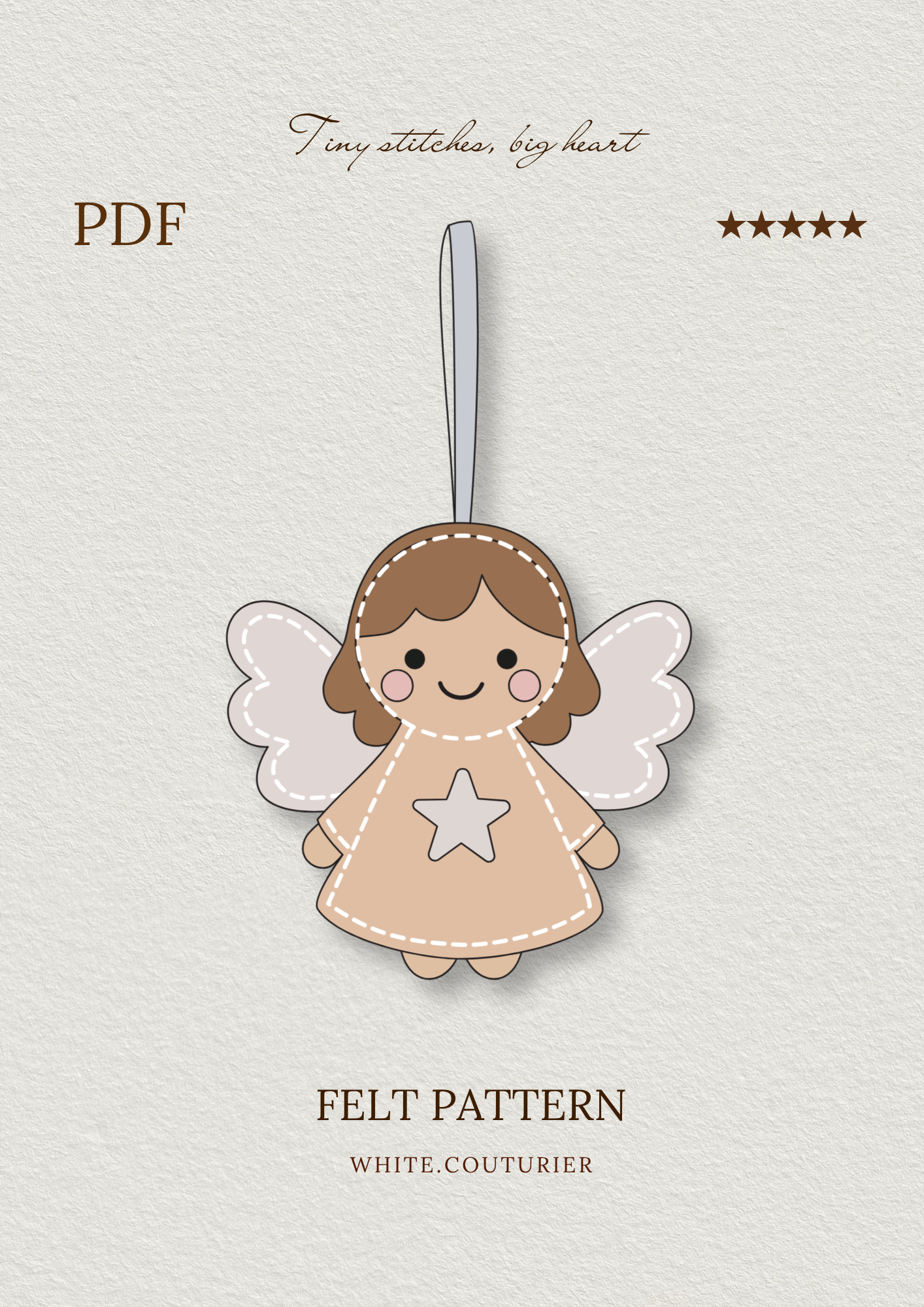 Felt Angel Christmas Tree Decor