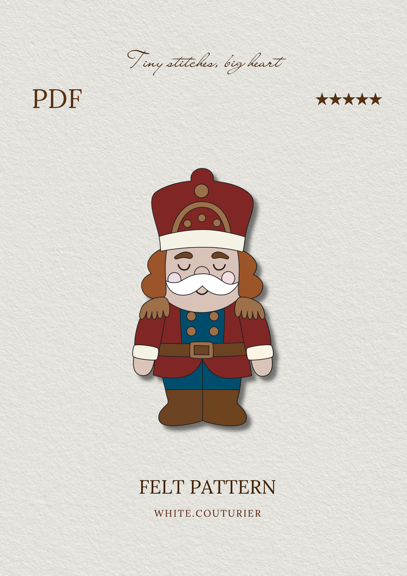 Nutcracker Felt Pattern