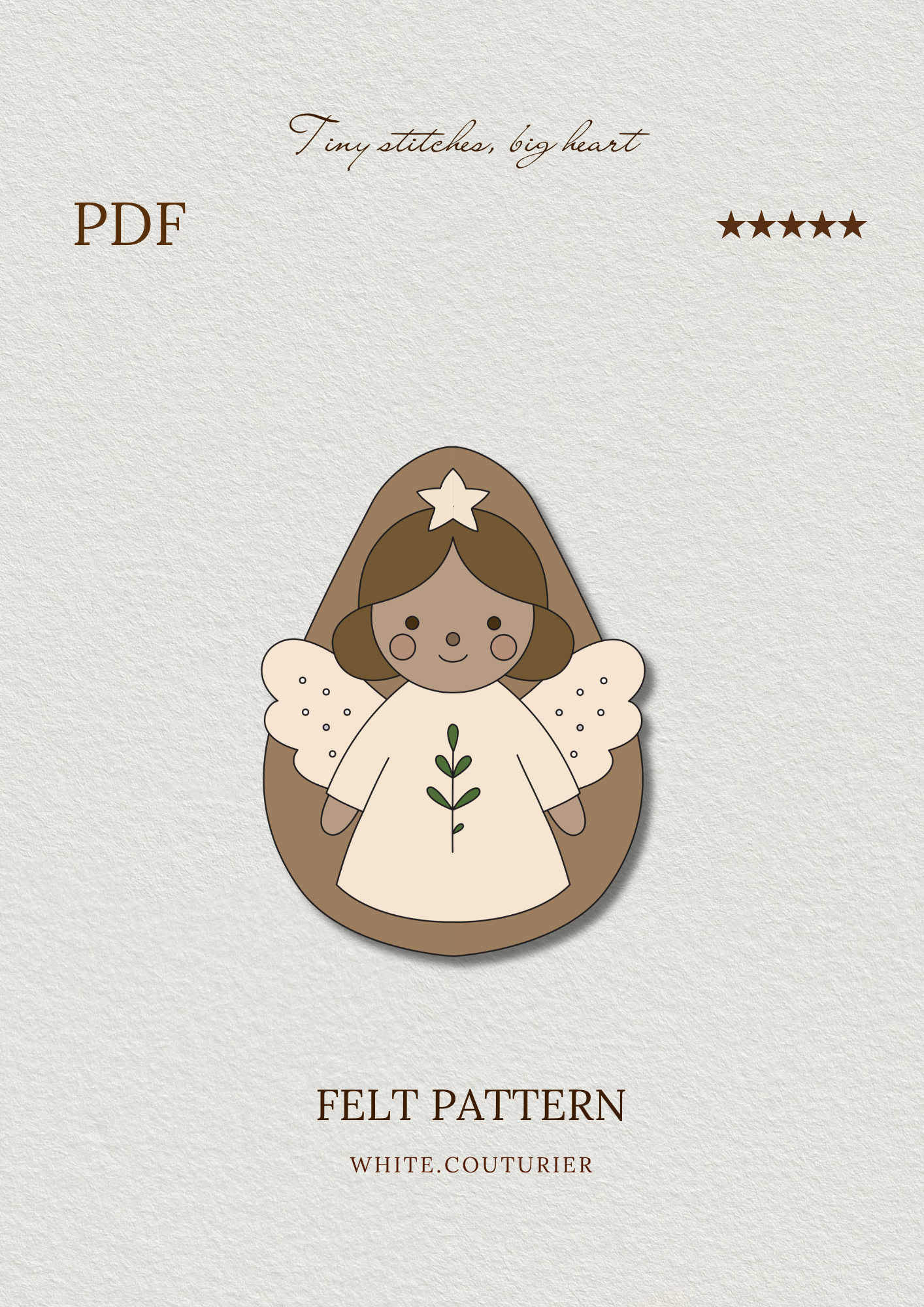 Felt Angel Ornament