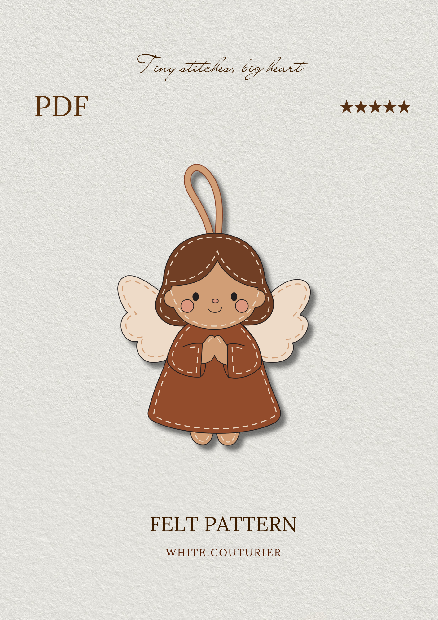 Angel Felt Pattern