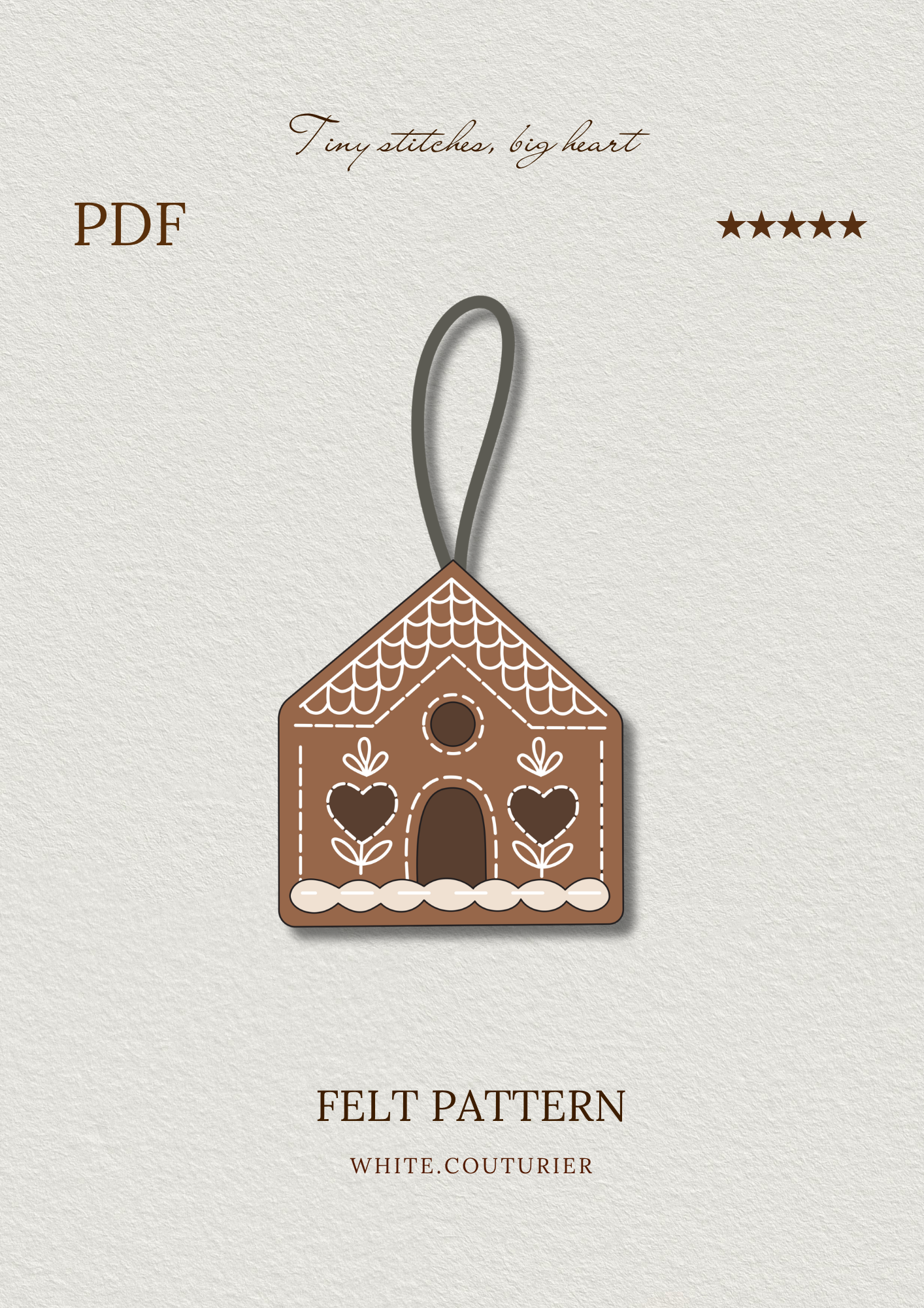Felt Gingerbread House