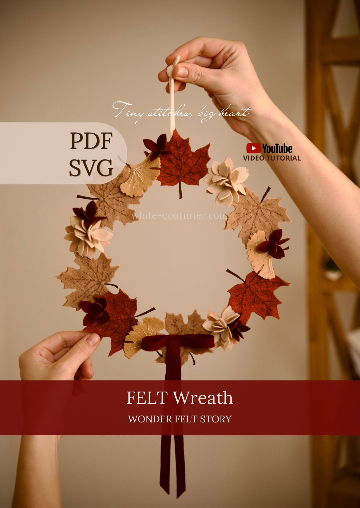 Felt Wreath Fall Decoration