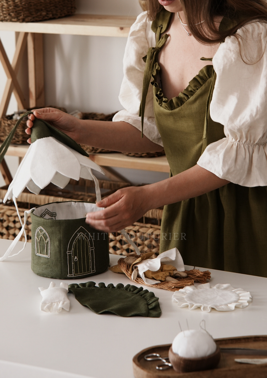 Flower Dollhouse Sewing Pattern