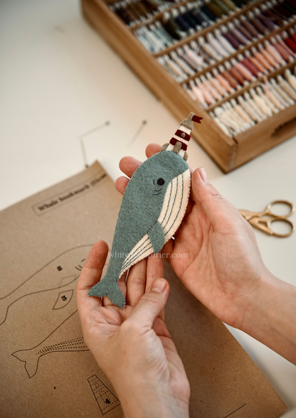 Whale Bookmark Sewing Pattern PDF SVG