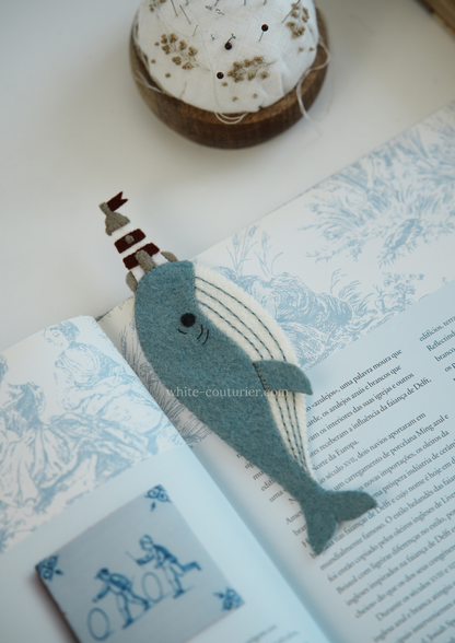 Whale Bookmark Sewing Pattern PDF SVG