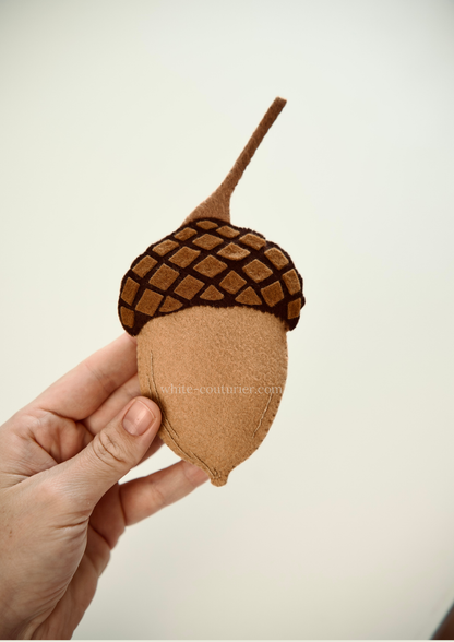 Acorn Keychain Sewing Pattern PDF SVG