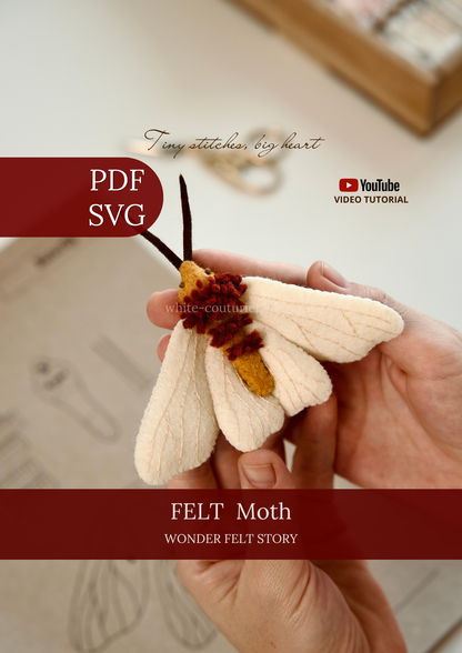 Moth Sewing Pattern PDF SVG