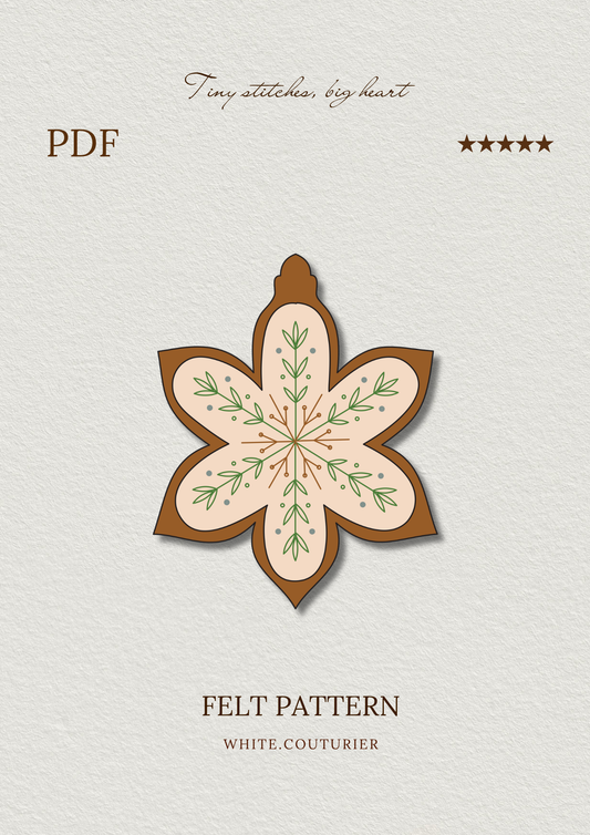 Christmas Star Felt Pattern
