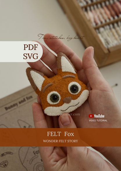 Fox Sewing Pattern PDF SVG