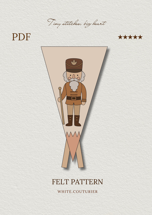Felt Nutcracker Pennant