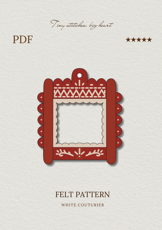 Felt Folk Art Frame