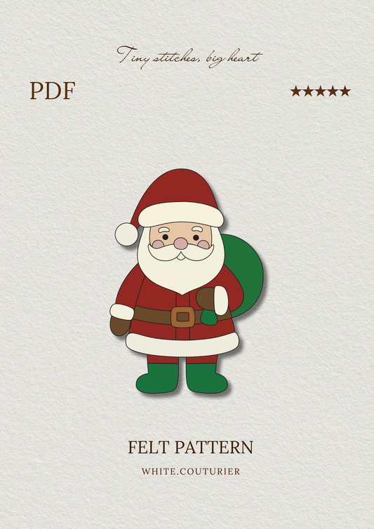 Santa Claus Felt Pattern