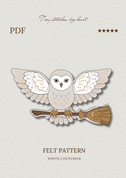 Magic Owl with Broom