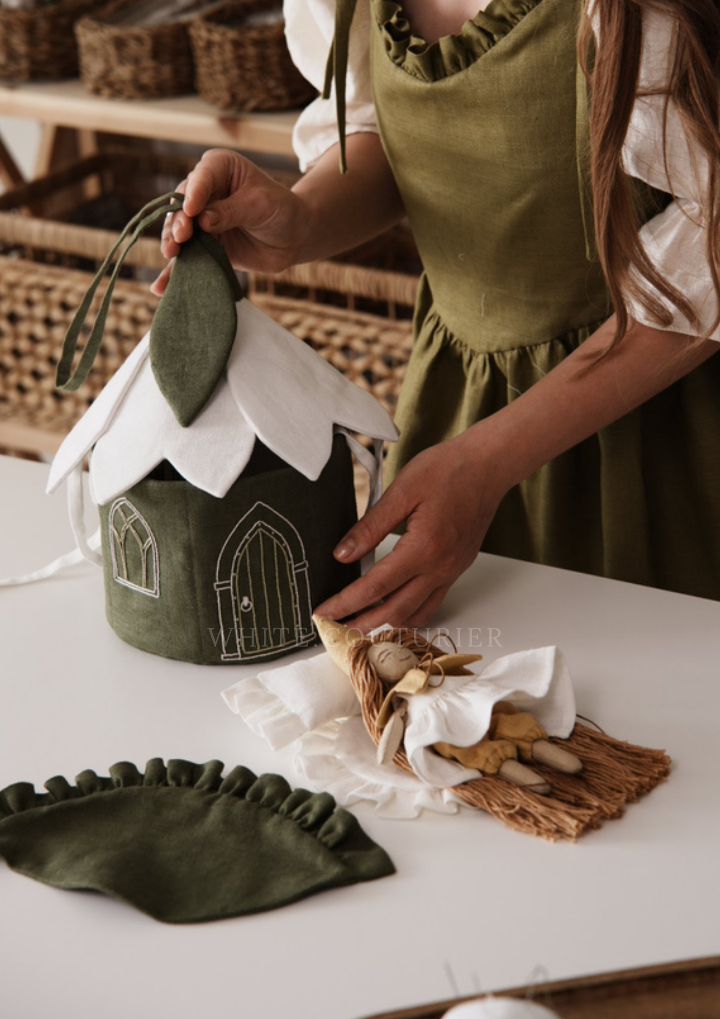 Flower Dollhouse Sewing Pattern