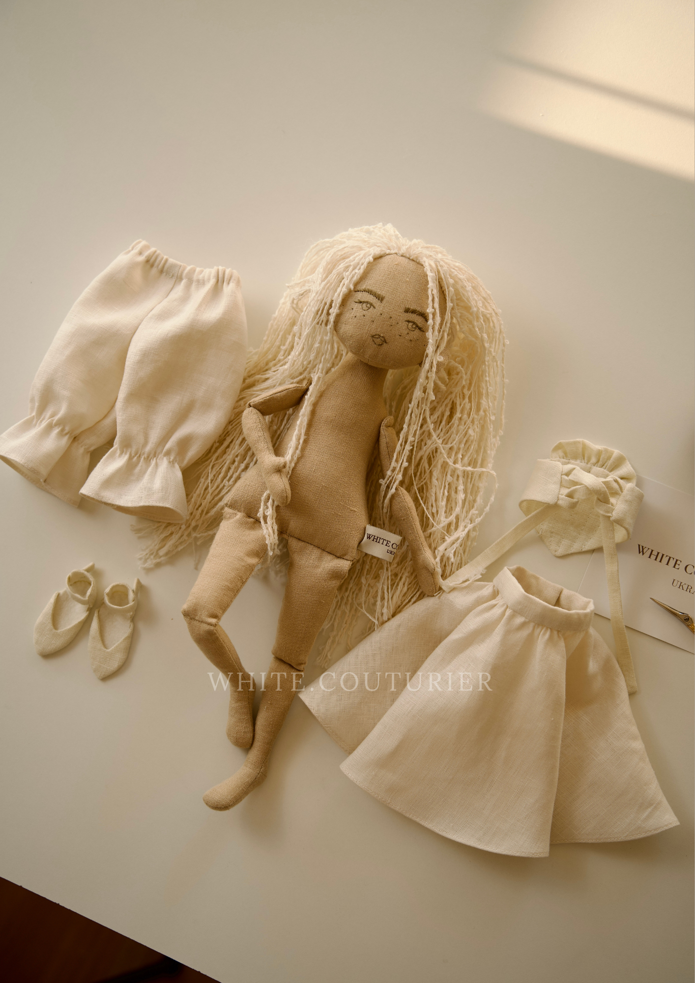 Doll Mary Sewing Pattern PDF with Outfit