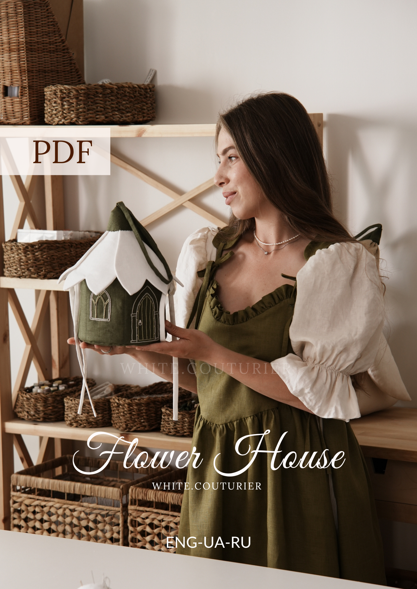 Flower Dollhouse Sewing Pattern