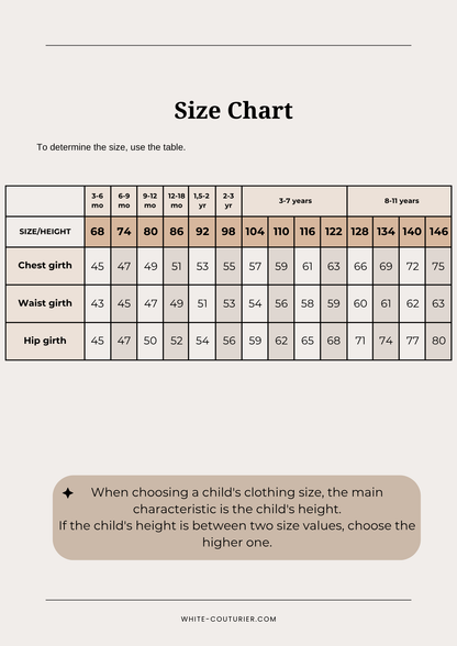 Ariella Girl Dress Sewing Pattern PDF — Sizes 80–140