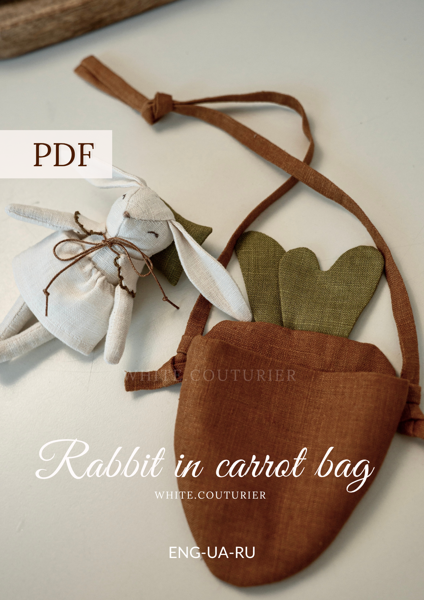 Bunny in Carrot bag