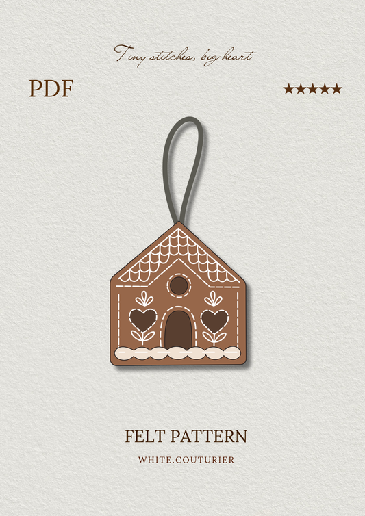 Felt Gingerbread House