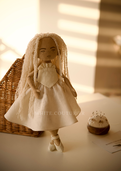 Doll Mary Sewing Pattern PDF with Outfit
