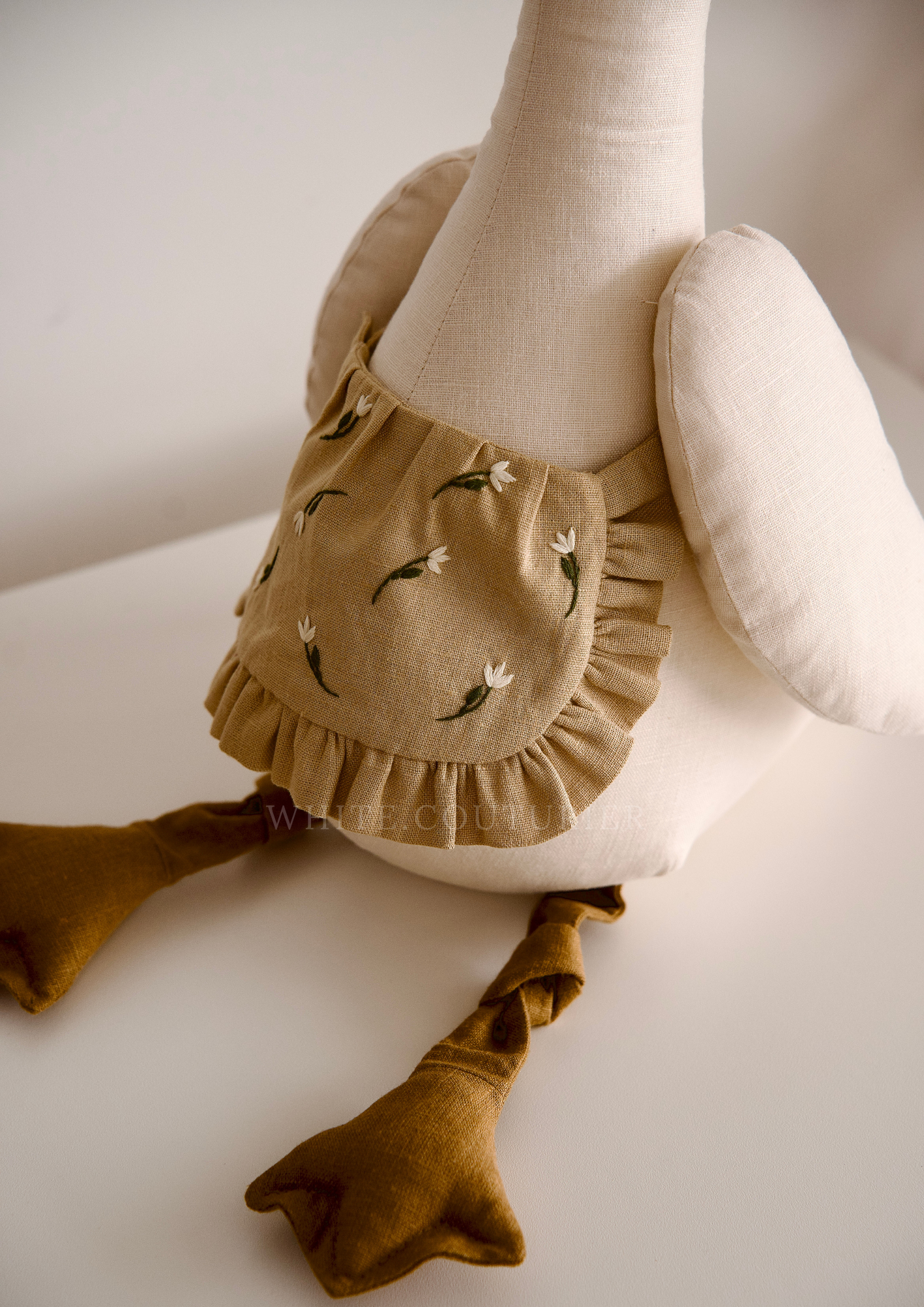 Goose with Floral Hat and Apron