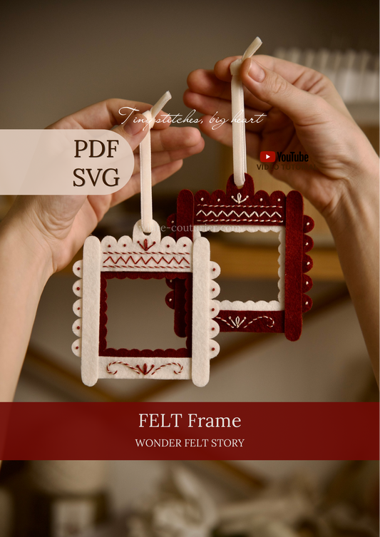 Felt Folk Art Frame