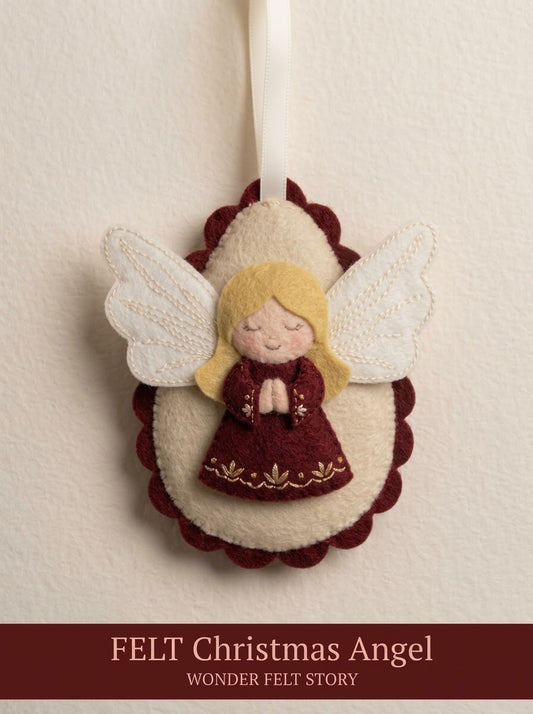 Christmas Angel Felt Ornament Pattern